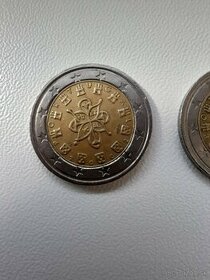 2 euro minca Portugal 2002 chybna..