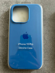 NOVÝ iPhone 15 PRO modrý silikonovy kryt