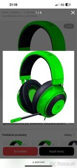 Herné slúchadlá Razer Kraken Pro V2, Green - Oval 7.1