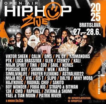 Predam 2 lístky na hip hop žije 2025