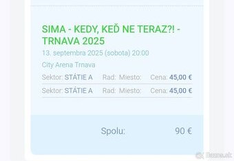 SIMA - KEDY KED NE TERAZ ? (NAJVÄČŠÍ KONCERT 13.9)