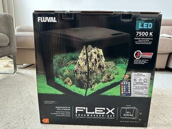Predám Akvárium FLUVAL Flex (57l), čierné