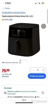 Teplovzdušná fritéza (airfryer)