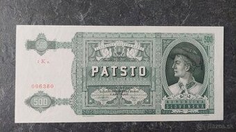 500 Ks 1941, stav N (UNC)