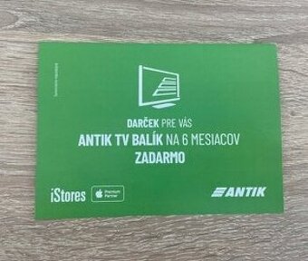 Antik TV voucher 6 mesiacov