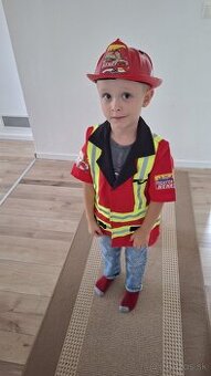 Hasič kostym maska karneval uni velkost