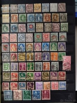 Švajčiarsko do r. 1945 - partia známok