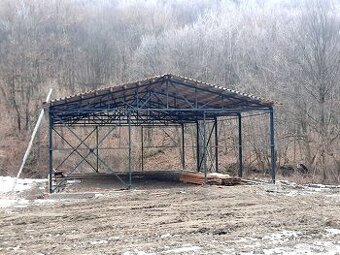 Oceľová konštrukcia haly - priehradová 4x12x18 m