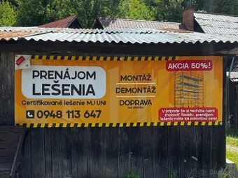 Prenájom lešenia
