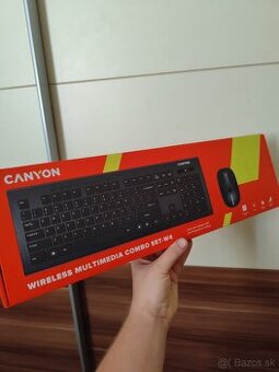 Bezdrotova klavesnica+mys Canyon (nove)