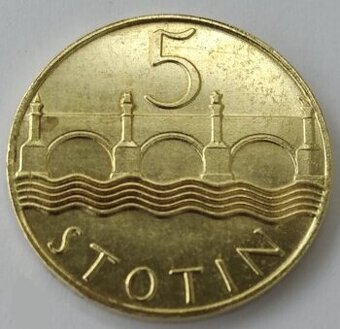 5 stotin skúšobná razba, replika (ZHÁŇAM)