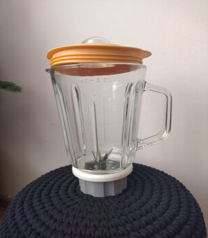 nahradna sklenená mixovacia nádoba komplet s vrchnakom a noz