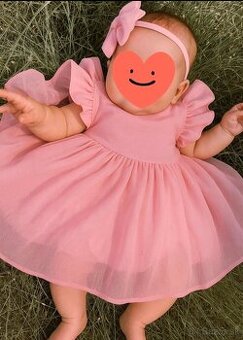 Nádherné šatočky 80cm s čelenkou na vianočné fotenie🎄🎁