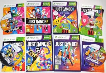 Kinect hry pre Xbox 360 Just Dance, Zumba, Sports