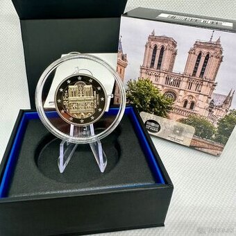 2 euro mince Francúzsko 2025 (Louvre + Notre Dame)