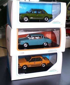 ŠKODA 120L/1984/  a ŠKODA 1100 MBX /1969/ , ABREX , 1:43