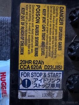 Autobateria 12V EFB panasonic q-85