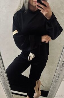 Damska talianska velurova suprava black