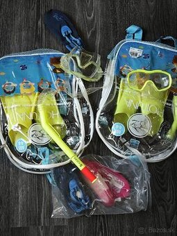 Šnorchle, plutvy, obuv do vody veľkosť 25, 2x29, 36