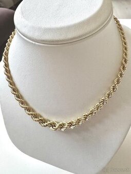 Zlatý náhrdelník 585 vzor valis