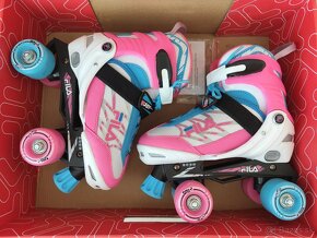 Kolieskové dvojradové korčule 35-38 + chraniče