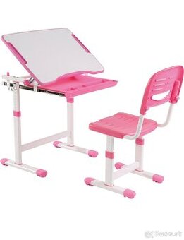 Detsky písací stôl nastaviteľný, rastúci