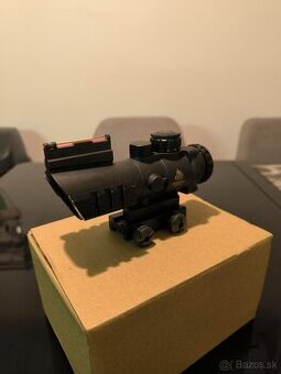 Predám Airsoft Puškohľad 4x32 s montážou Rhino Theta Optics