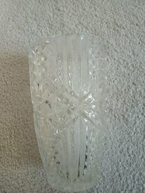Kryštálová váza Bohemia krystal, 20cm, bez poškodeni
