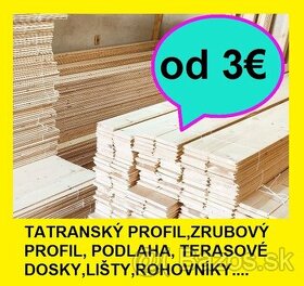 LACNÝ Tatranský profil Perodrážka,Zrubový profil Dlážkovica