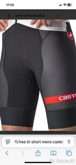 Triatlonové šortky Castelli S pánske nové