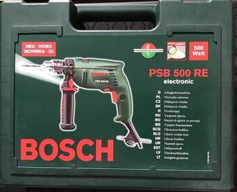 Príklepová vŕtačka Bosch PSB 500 RE - TOP stav