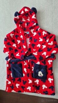 Detský župan s kapucňou Mickey Mouse