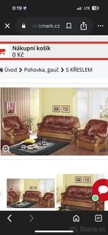 Kožená sedacia súprava