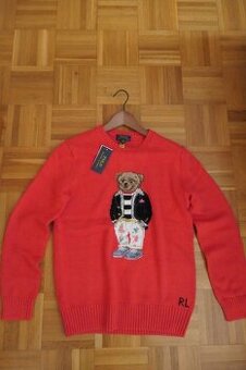 RALPH LAUREN BEAR original ikonicky sveter s medvedom M/L
