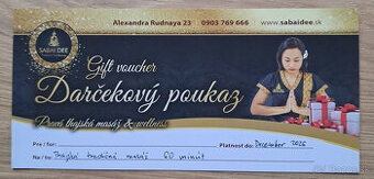 Poukaz na pravú thajskú masáž v Žiline