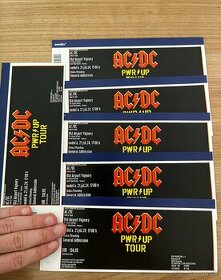 6x lístok - STÁTIE - AC/DC - ACDC