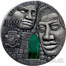 stříbrná mince Angkor Wat v kameni 1kg 2016 - 1