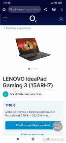 Herný notebook LENOVO IdeaPad Gaming 3