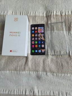 Huawei Nova 10 8/128gb čierny v top stave komplet balenie