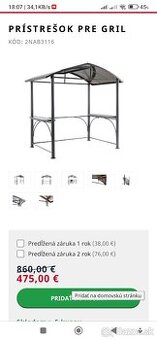Prístrešok na gril