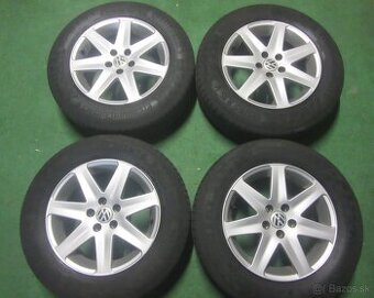 R15 letná sada VW GOLF 4 rozteč 5x100 195/65r15 CONTINENTAL