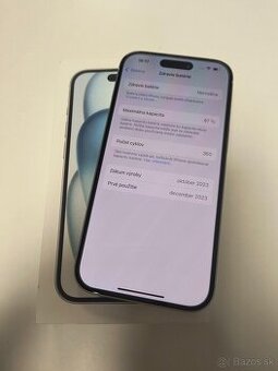 iPhone 15 128GB modrý záruka 12 mesiacov