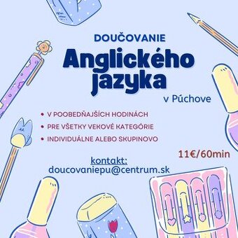 Doučovanie Anglického jazyka v Púchove