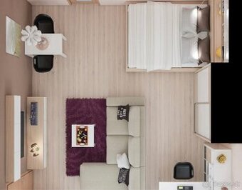 garsónka v centre Nitry s balkónom a pivnicou