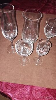 Poháriky - číre sklo
