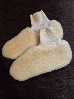 Ponožky zo 100% strižnej vlny - ovca vel 42/43