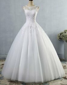 Krásné svadobné šaty,velkost 38