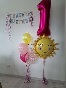 Balony na oslavu 1.narodeniny dievča