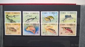 Poštové známky č.144 - Kuba - ryby kompletná