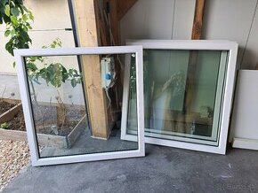 Plastove okna  pevne 120 x 120 cm 4ks